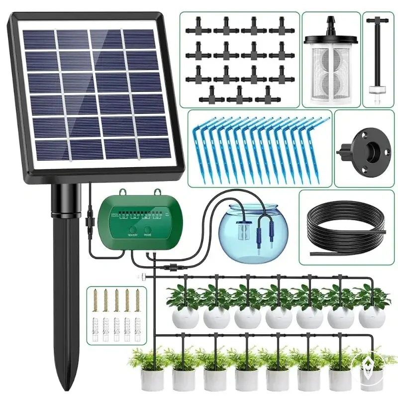 Solarbetriebenes Zeit-Bewässerungsgerät mit eingebautem Akku für Topfpflanzen