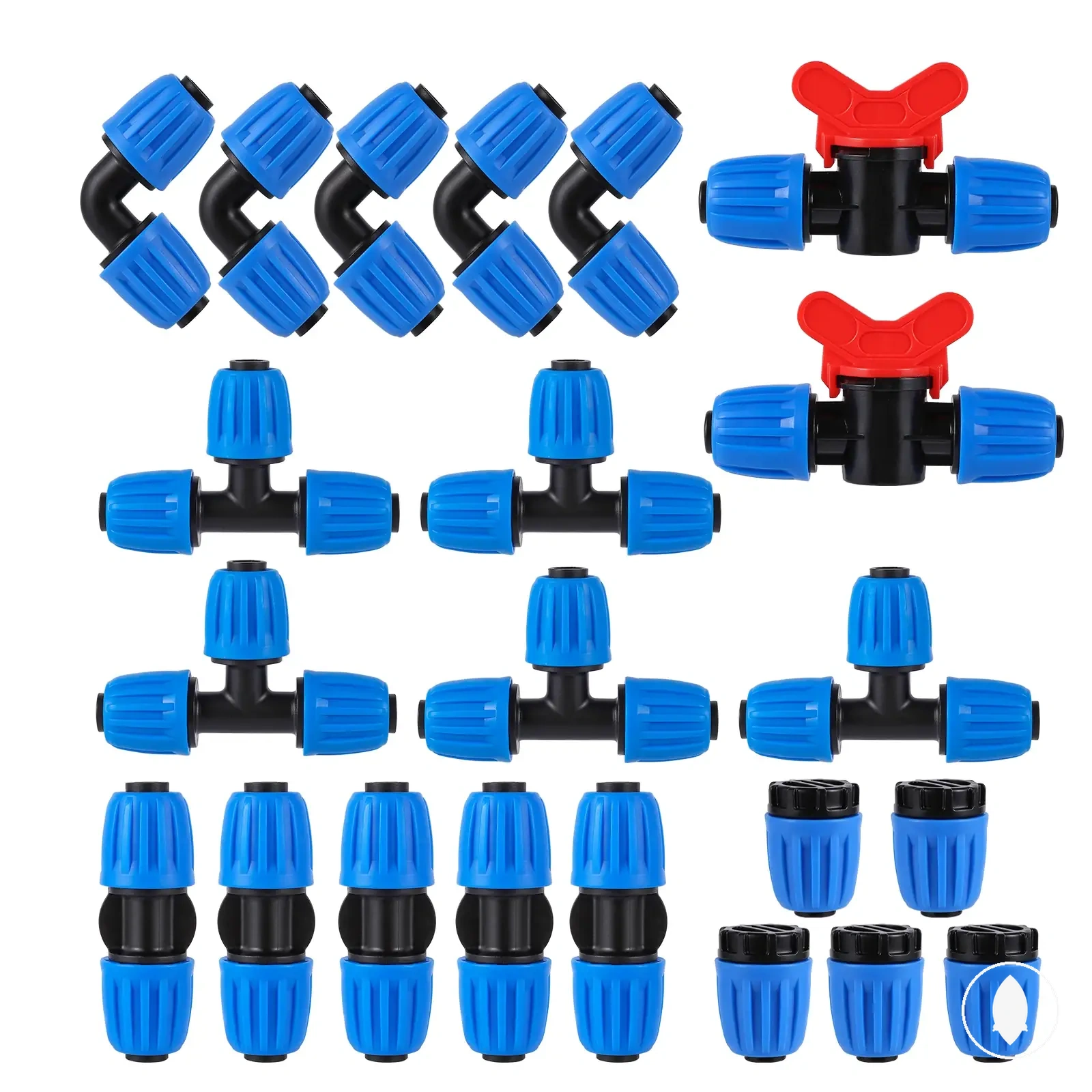 16mm locking barb straight connectors for 1/2 inch drip irrigation hose