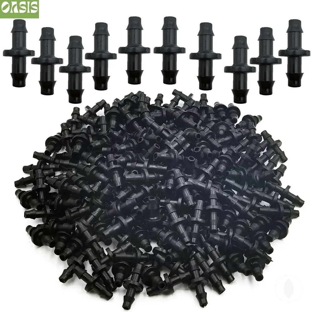 Manguitos rectos de espiga de 1/4 pulgada para tubos de riego por goteo de 4/7 mm
