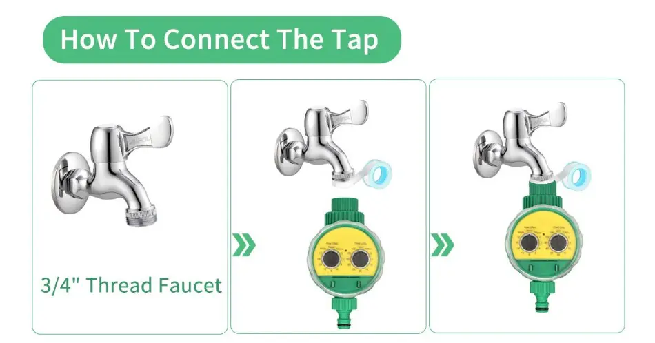 Système alternatif au goutte a goutte bouteille installation du programmateur au robinet