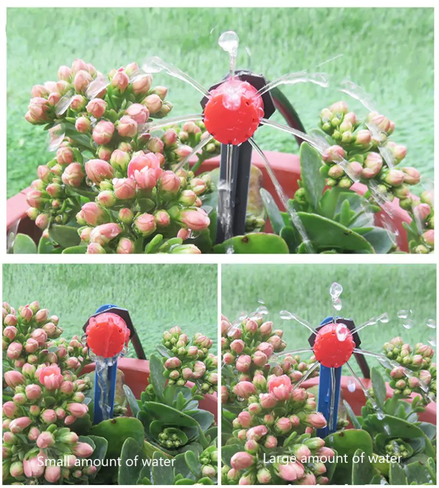 installation goutte a goutte système dirrigation automatique arrosage fleurs