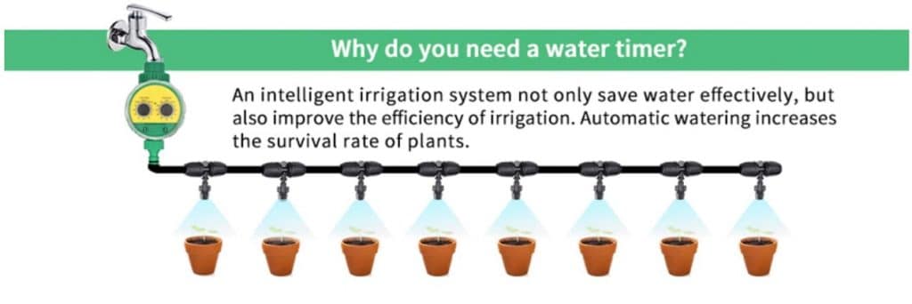 installation goutte a goutte système dirrigation avec fonctionnement automatique
