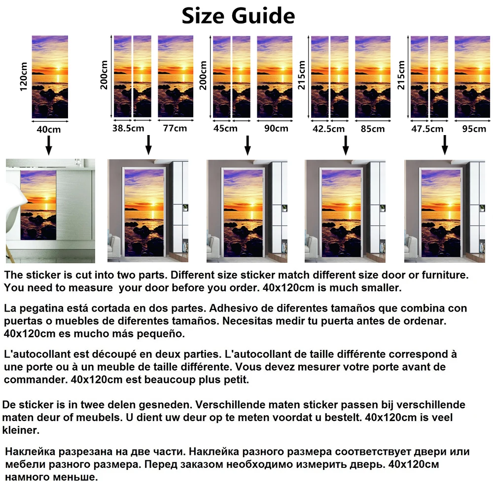 Différentes tailles disponibles