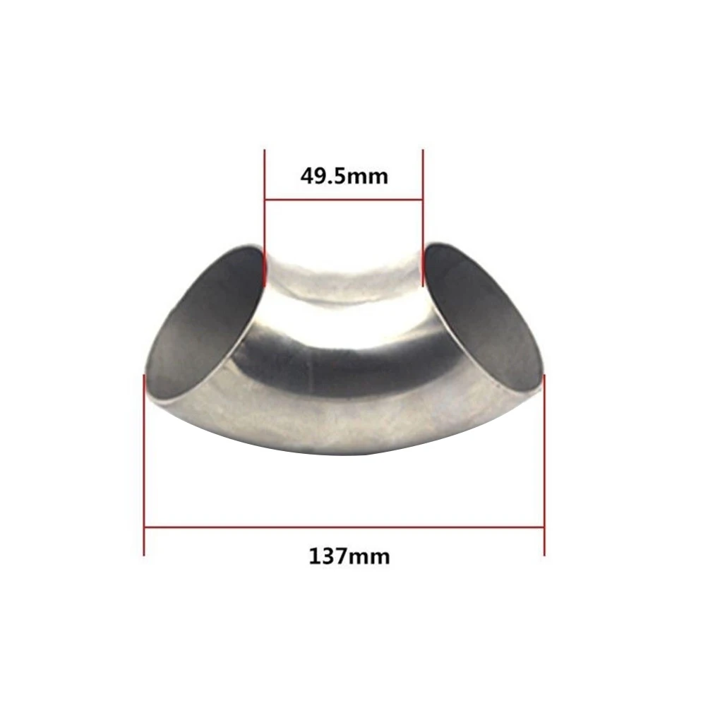 Coudé Tuyau D'échappement Inox 2,5 Cm Pour Chauffage Parking Diesel – Longueur 13 Cm – Acier Inoxydable 304