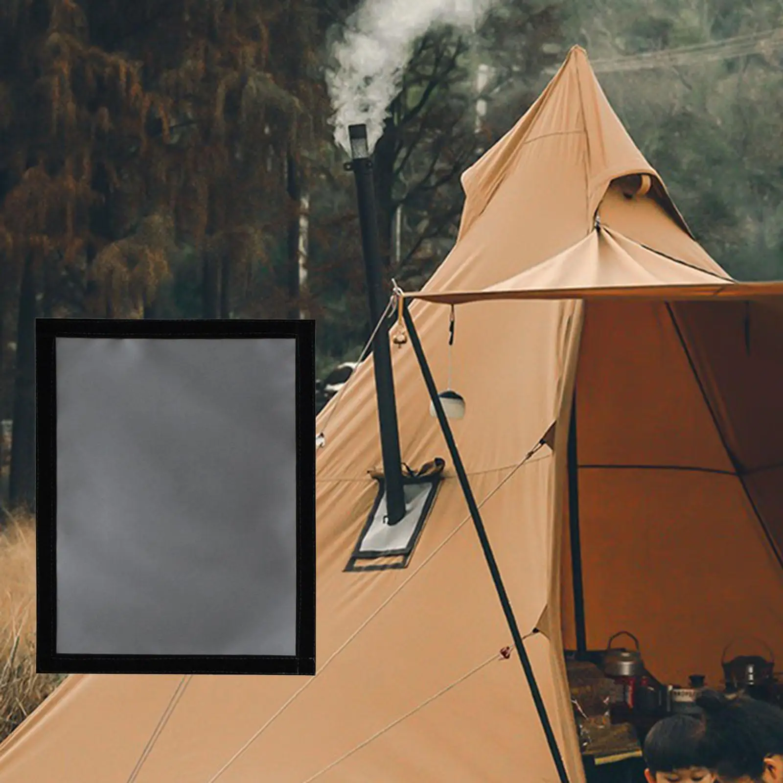 Tent Stove Jack Pipe Vent Accessory Fire Resistant Keep Your Use Of Hot Flue Pipes Safe and Secure