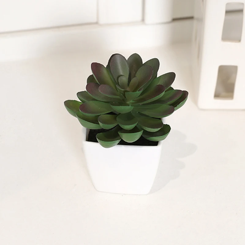Mini plantes artificielles succulentes en pot
