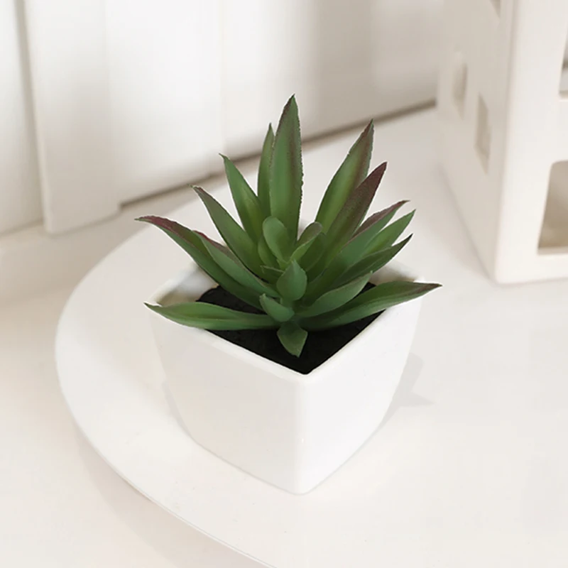 Mini plantes artificielles succulentes en pot