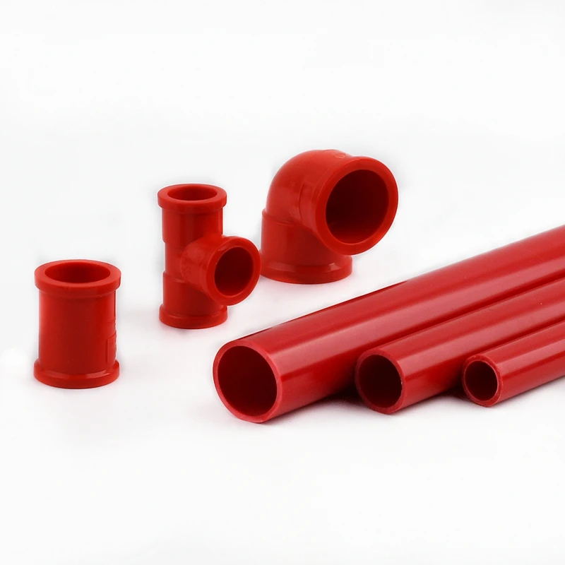 Tuyau en PVC rouge