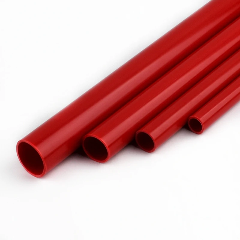 Tuyau en PVC rouge