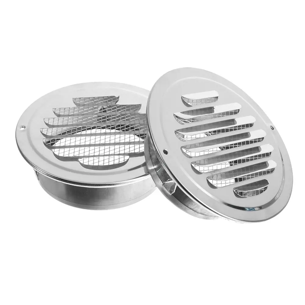 Grille d'aération murale extérieure en acier inoxydable