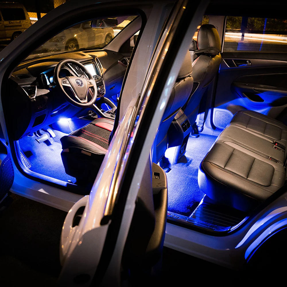 Bande lumineuse LED RVB décorative pour intérieur de voiture