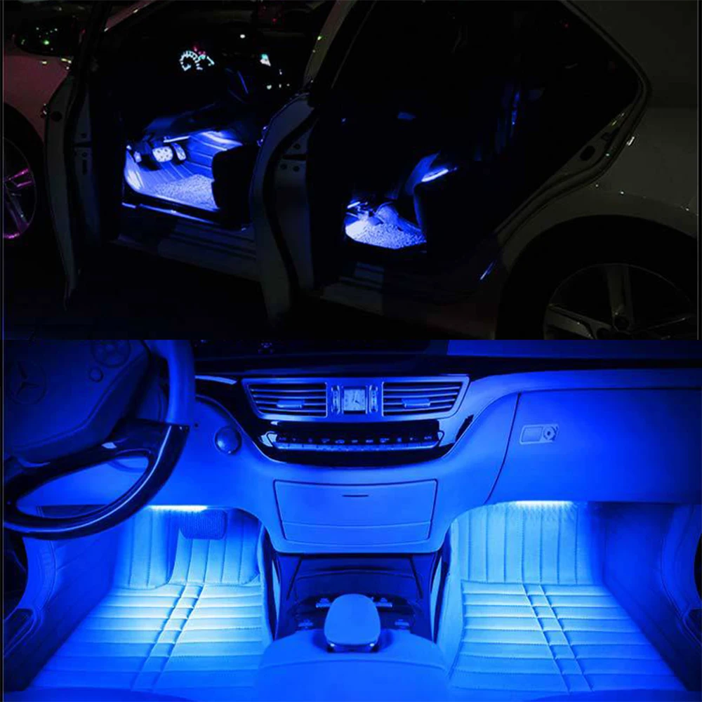 Bande lumineuse LED RVB décorative pour intérieur de voiture
