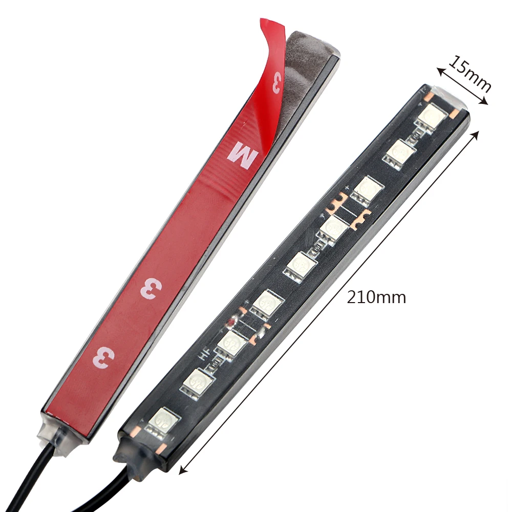 Bande lumineuse LED RVB décorative pour intérieur de voiture