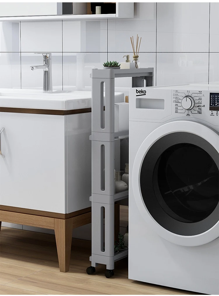 Étagère latérale de réfrigérateur à roulettes