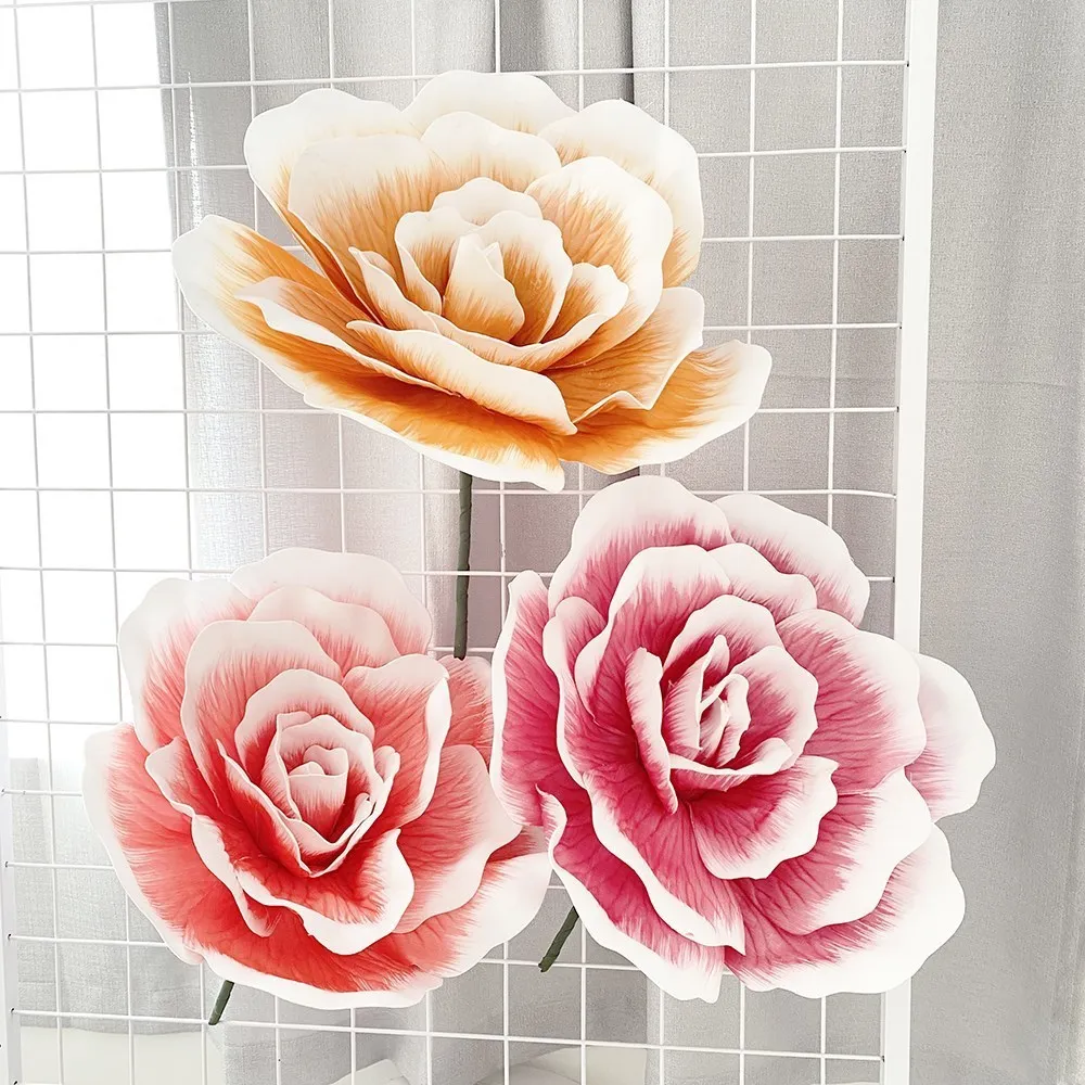 Fleur artificielle en mousse de rose