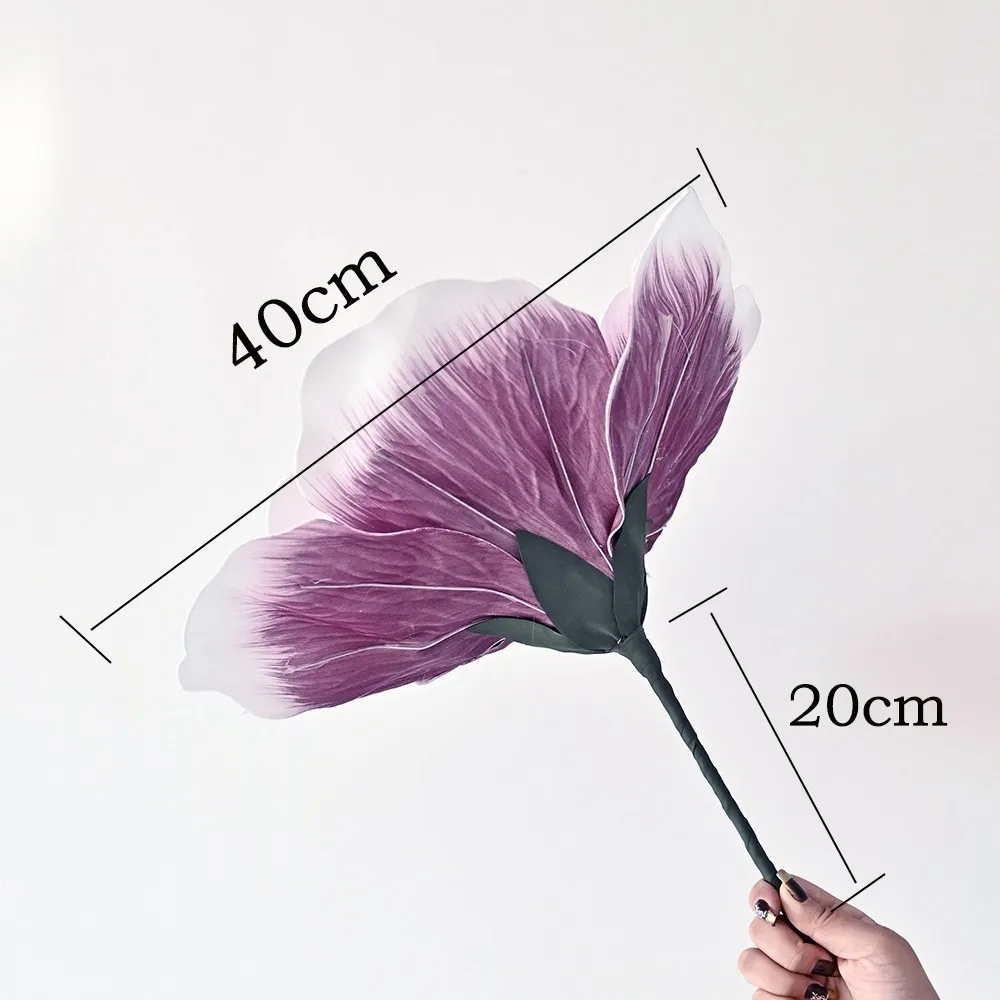 Fleur artificielle en mousse de rose