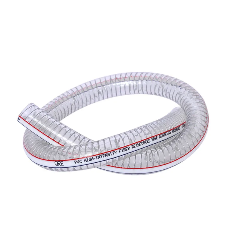 Tuyau en acier PVC transparent