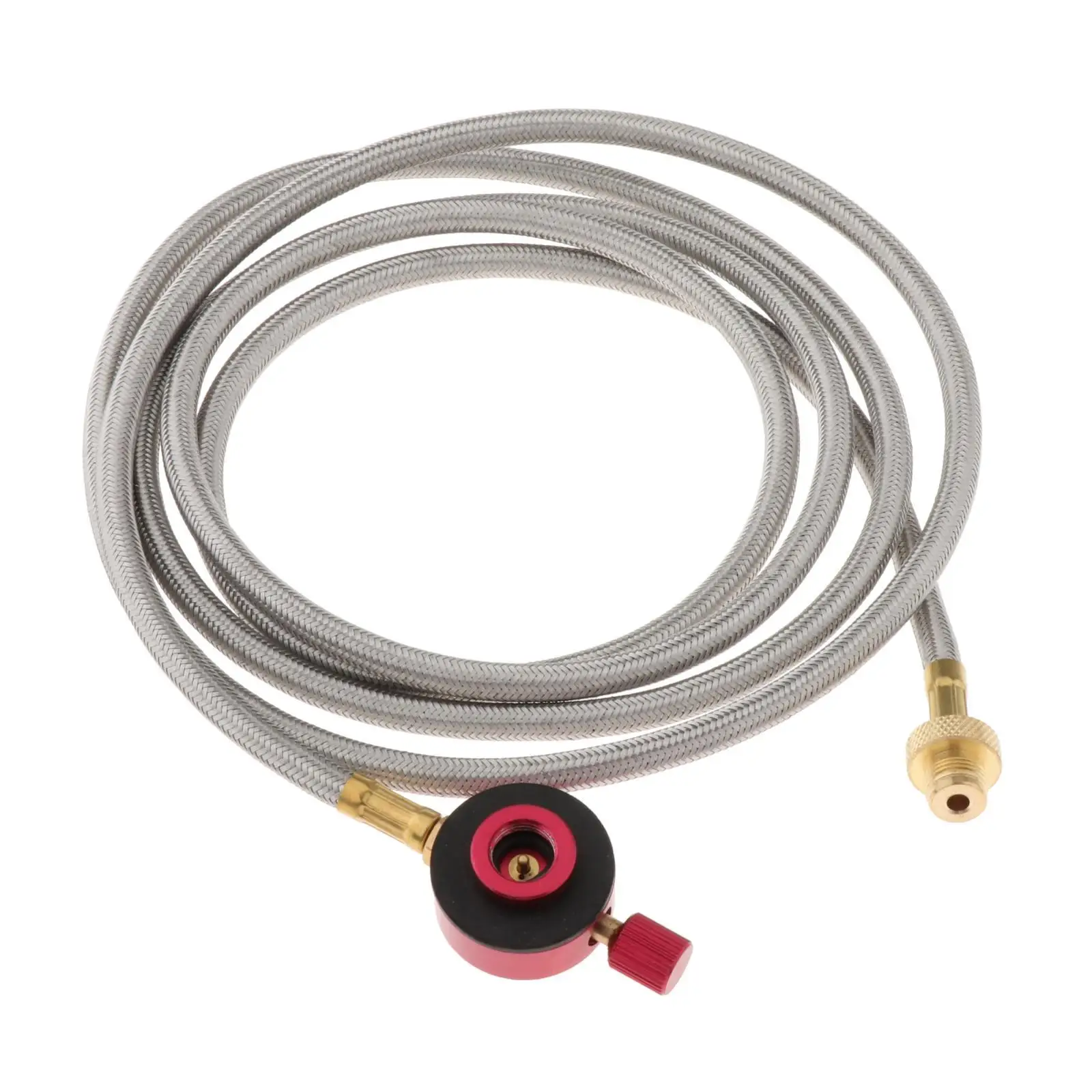 78inch Adjustable Regulator Hose Assembly, Gas Hose Tube Fits Camping Picnic BBQ Gas Cooker, Burner, Tank