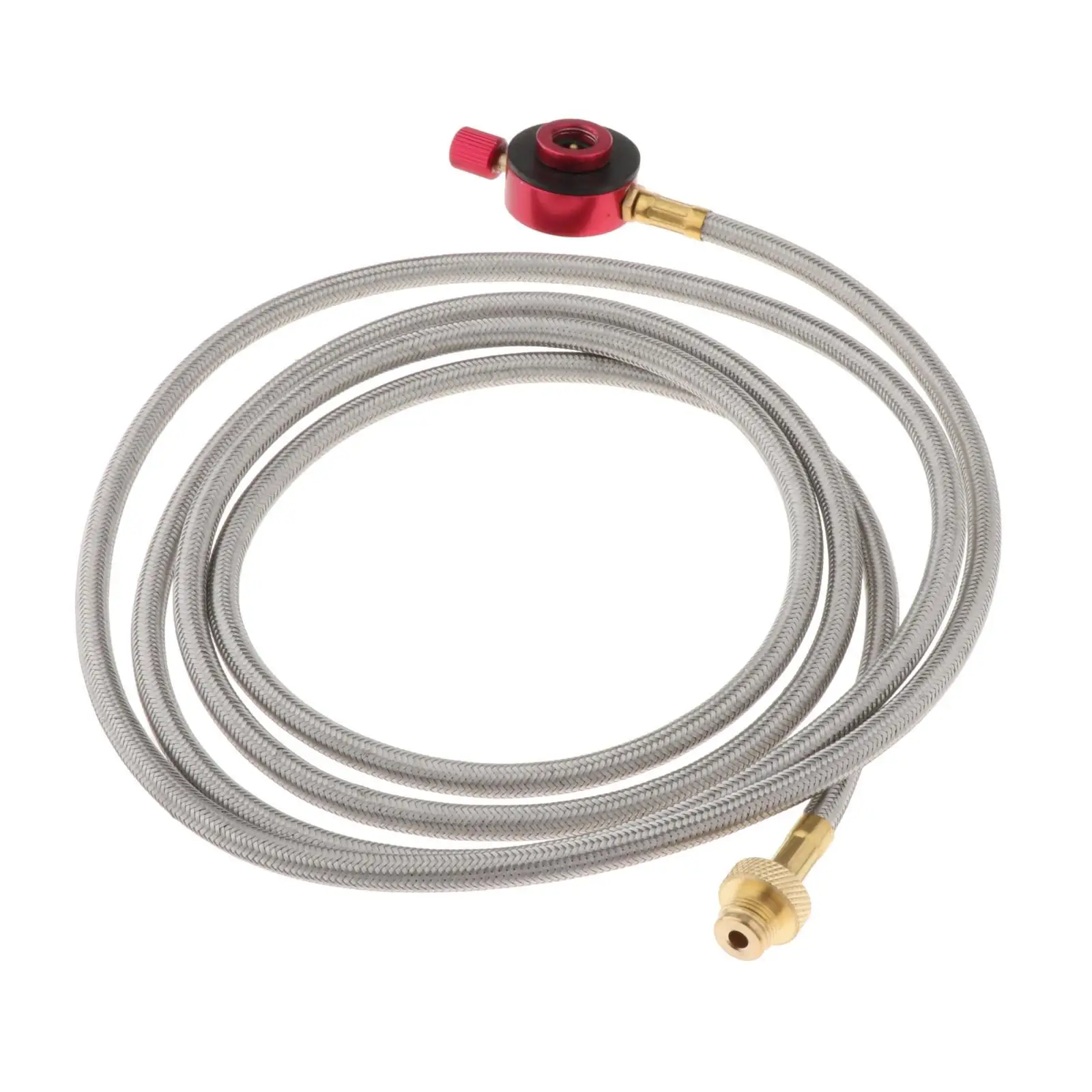 78inch Adjustable Regulator Hose Assembly, Gas Hose Tube Fits Camping Picnic BBQ Gas Cooker, Burner, Tank