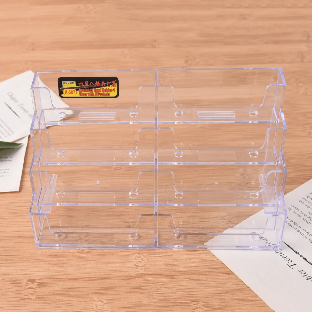 Porte-Cartes De Visite Hamosky - Carnet Cuir PU 240 Places Transparent | Organisateur Bureau Professionnel