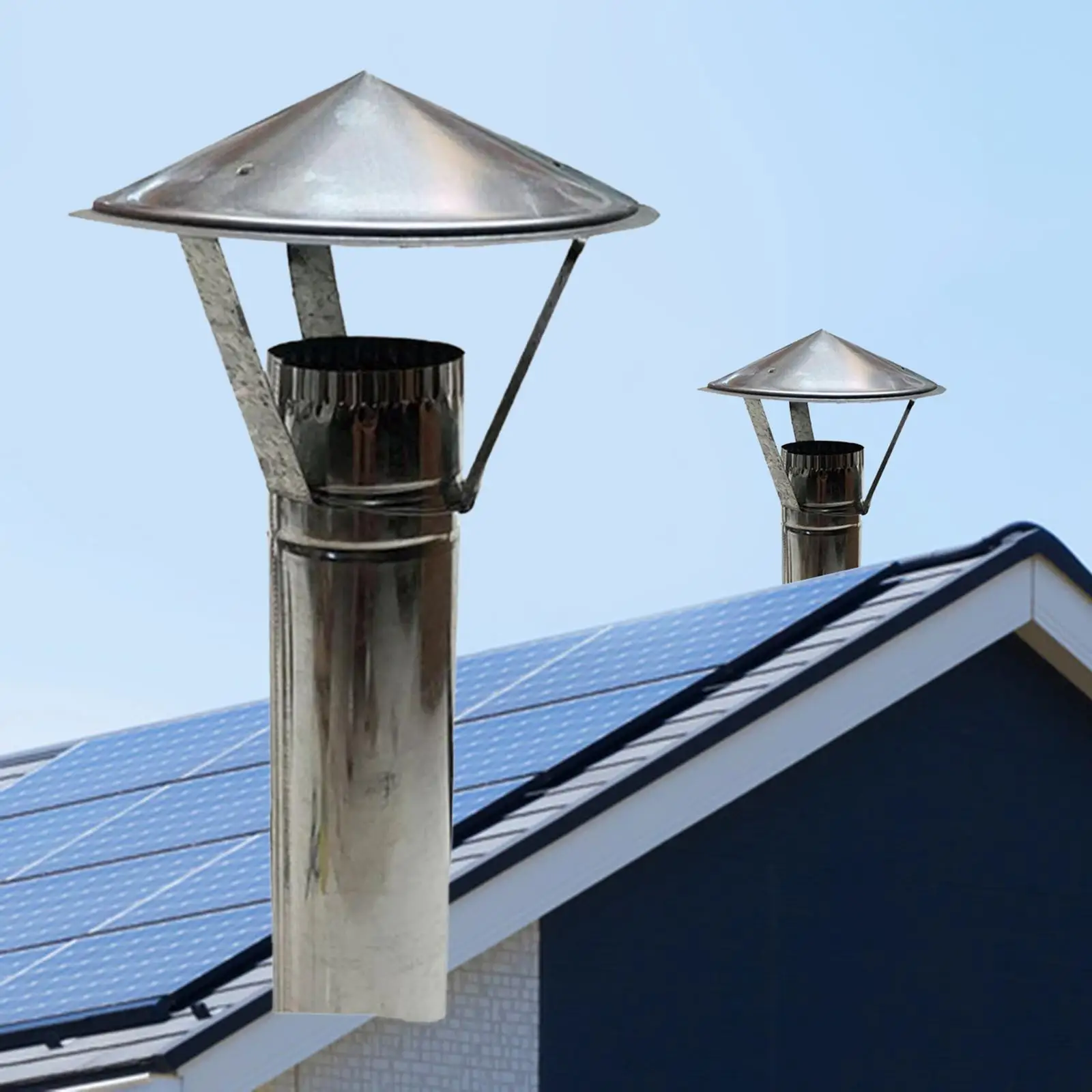 Chimney Rain Cover Windshield Rainproof for Home Garden Outdoor Chimney Fireplace