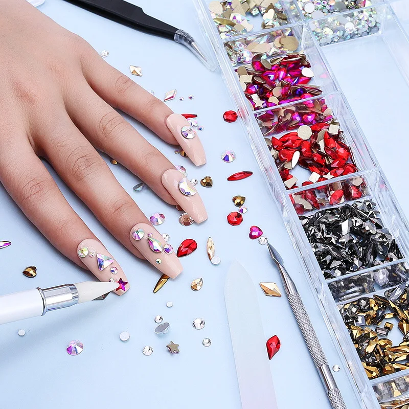 Strass de Luxe en Diamant Brillant pour Nail Art