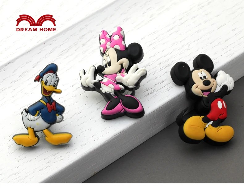 Bouton de porte en PVC souple - Oiseau