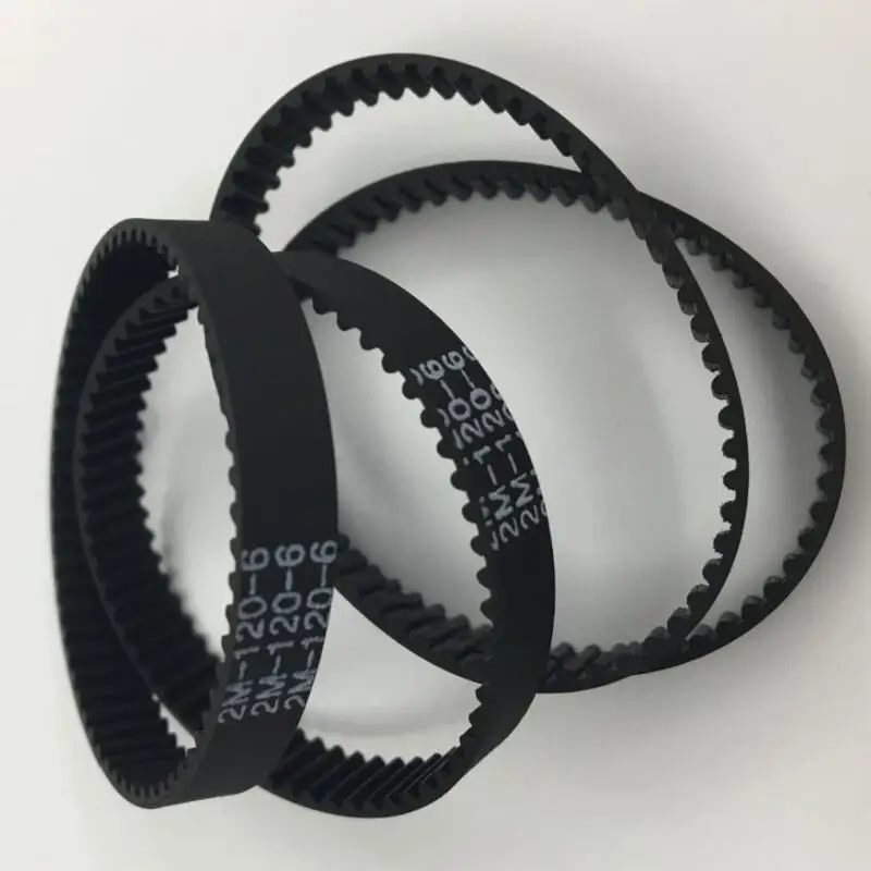 Lot De 2 Courroies GT2 Fermées - Largeur 6 Mm, Pas 2 Mm - Pour Imprimantes 3D, Machines CNC, Systèmes De Transmission