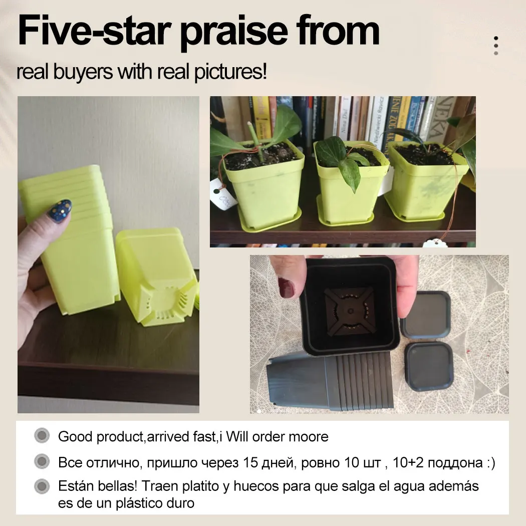 Pot de fleur multi-carré