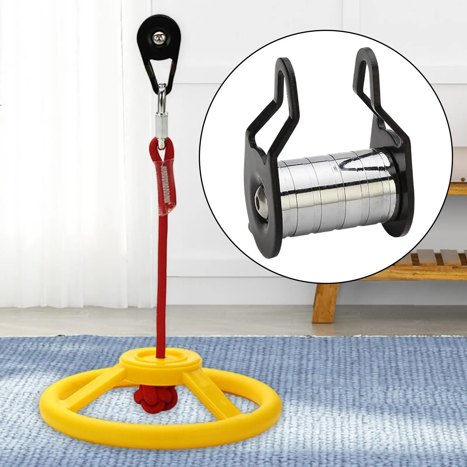 Slackline Pulley Zipline Fitness Metal Equipment Backyard Zip Line Kit for Boys Girls Playground Obstacle Course Garden Child Slackline Pulley Zipline Fitness Metal Equipment Backyard Zip Line Kit for Boys Girls Playground Obstacle Course Garden Child
