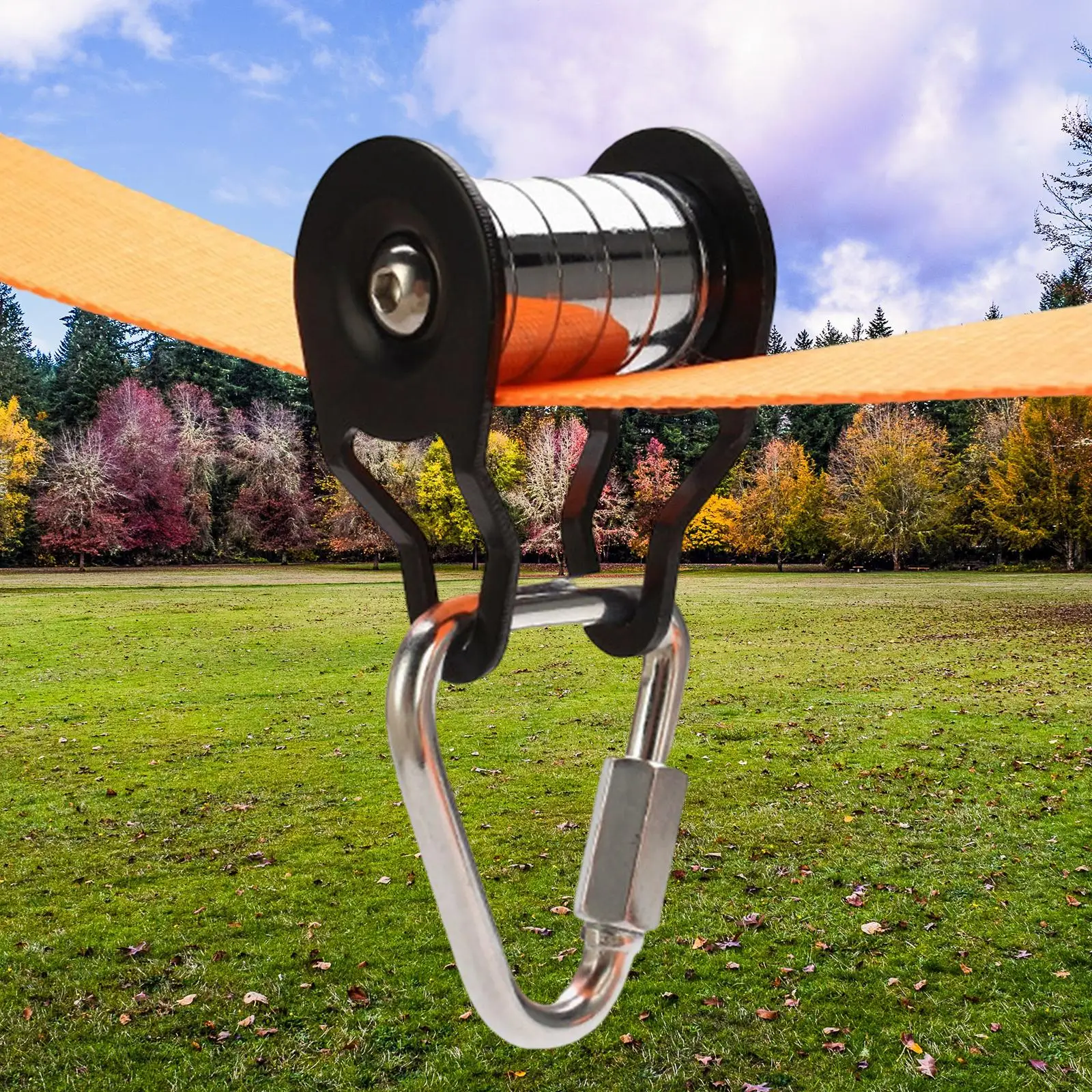Slackline Pulley Zipline Fitness Metal Equipment Backyard Zip Line Kit for Boys Girls Playground Obstacle Course Garden Child Slackline Pulley Zipline Fitness Metal Equipment Backyard Zip Line Kit for Boys Girls Playground Obstacle Course Garden Child