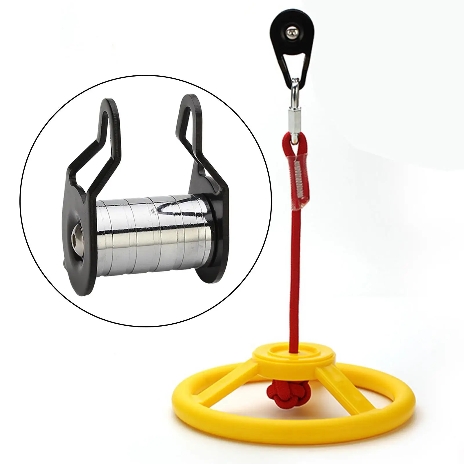 Slackline Pulley Zipline Fitness Metal Equipment Backyard Zip Line Kit for Boys Girls Playground Obstacle Course Garden Child Slackline Pulley Zipline Fitness Metal Equipment Backyard Zip Line Kit for Boys Girls Playground Obstacle Course Garden Child