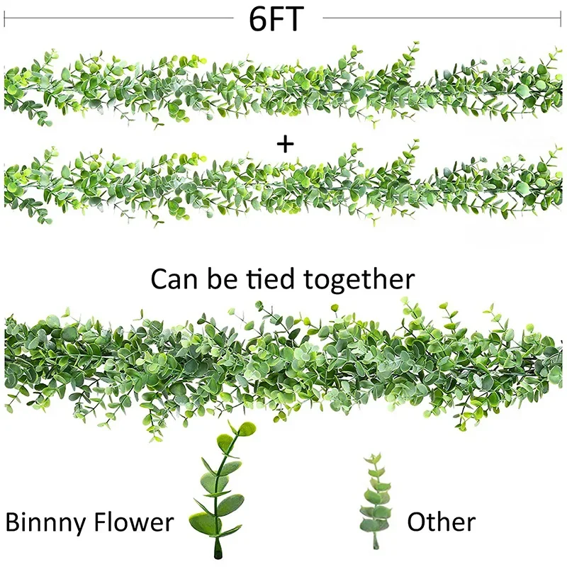 Guirxiété murale artificielle d'eucalyptus