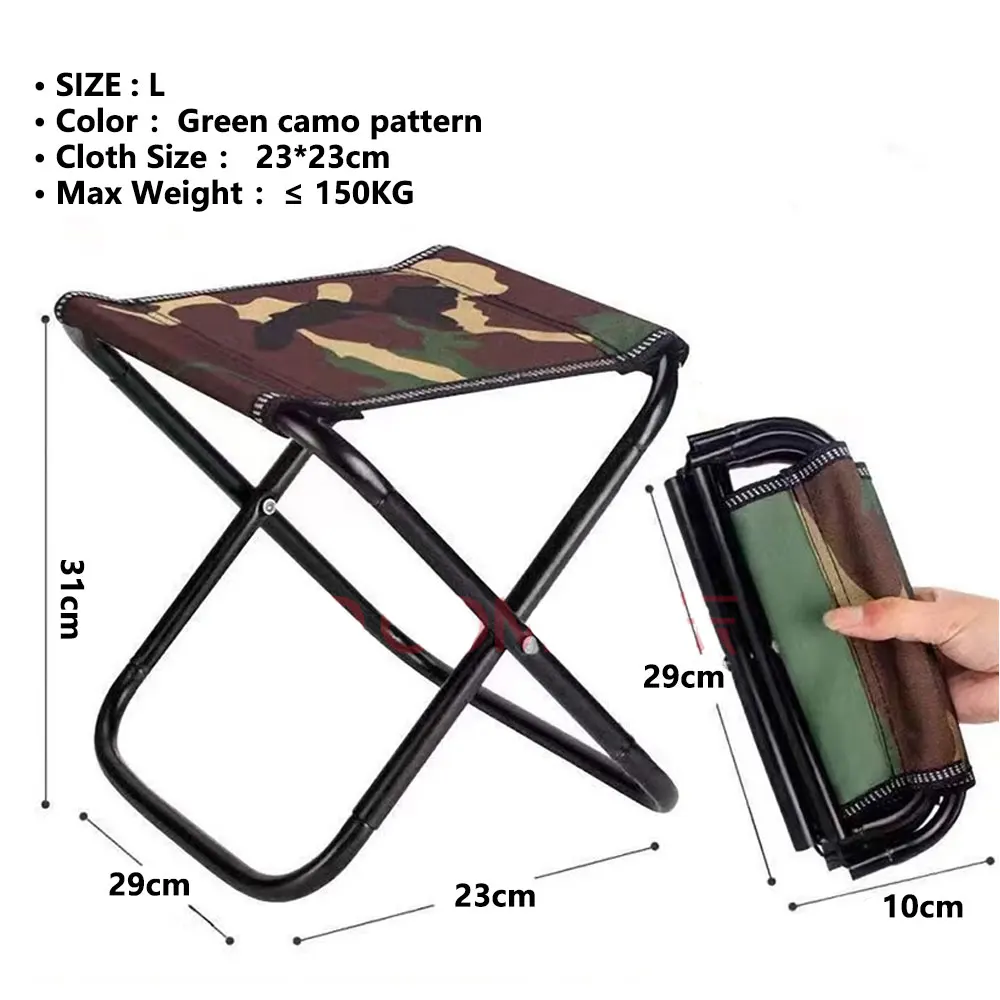 Chaise de camping pliable en aluminium