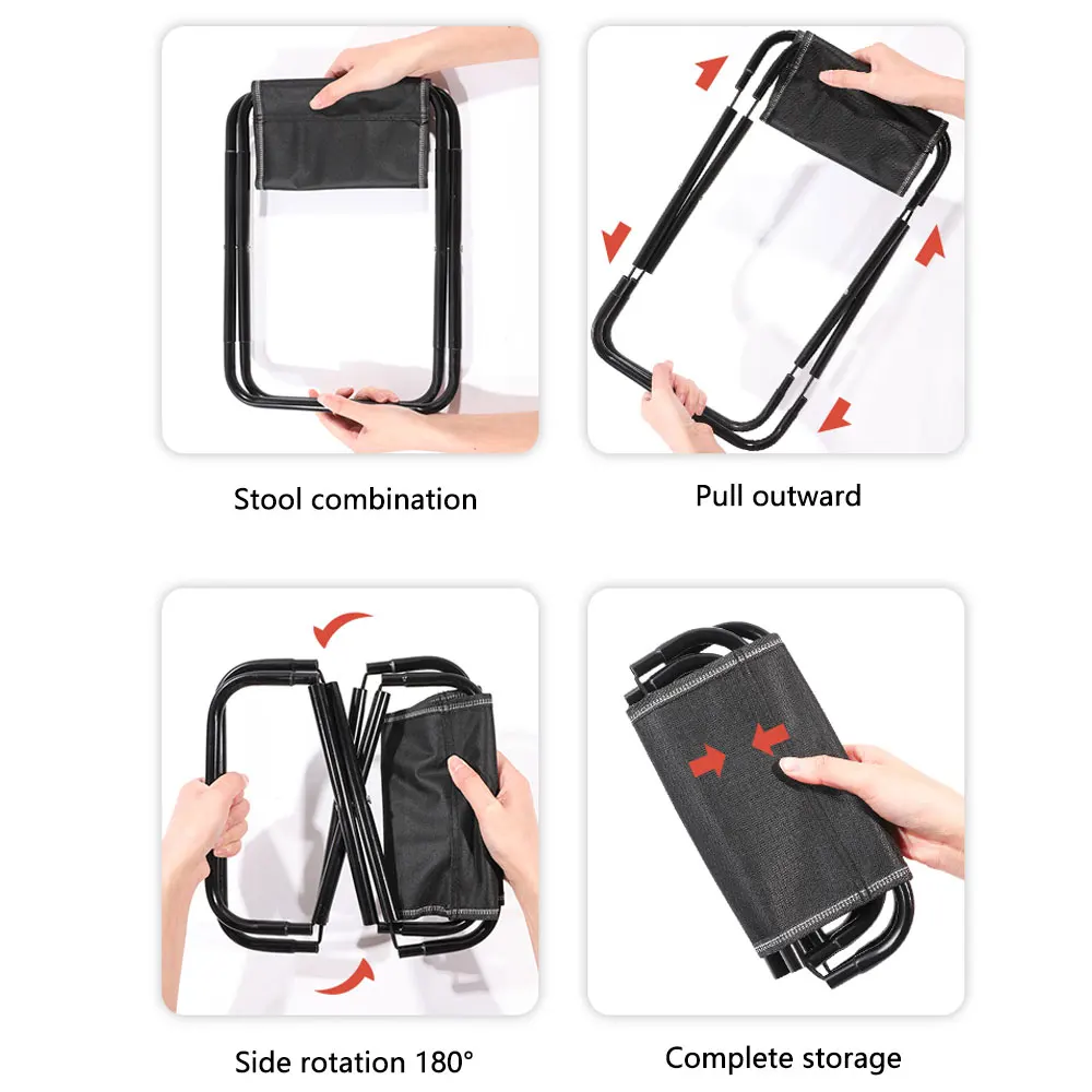 Chaise de camping pliable en aluminium