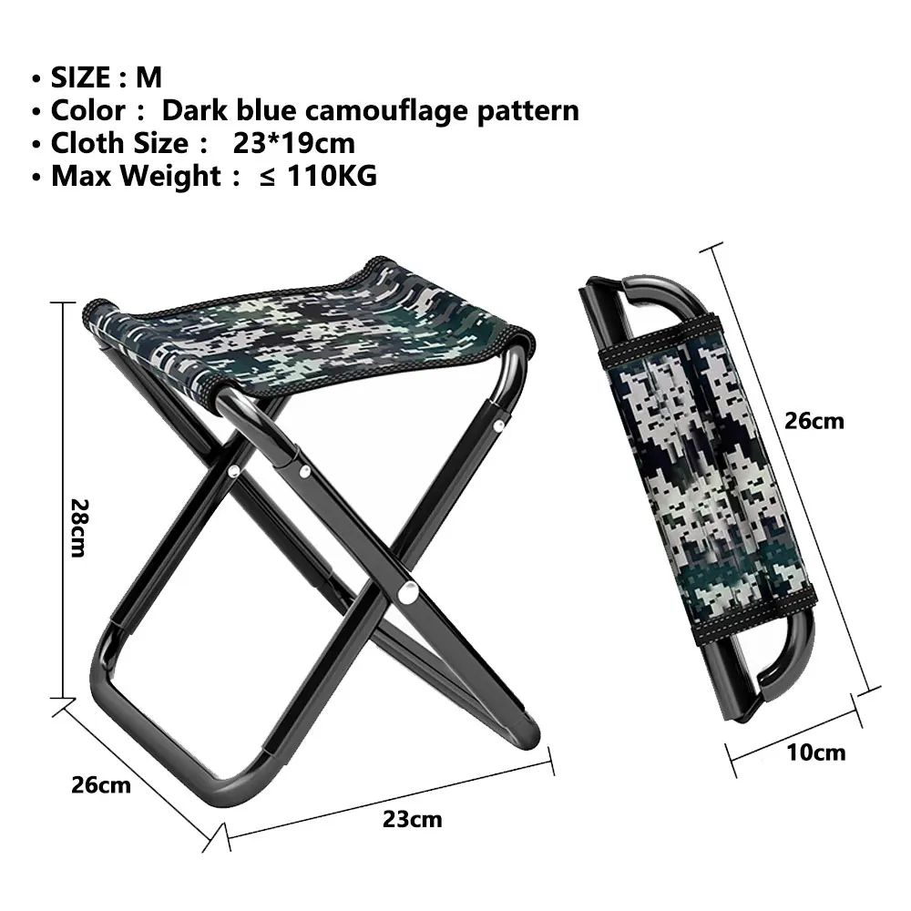 Chaise de camping pliable en aluminium