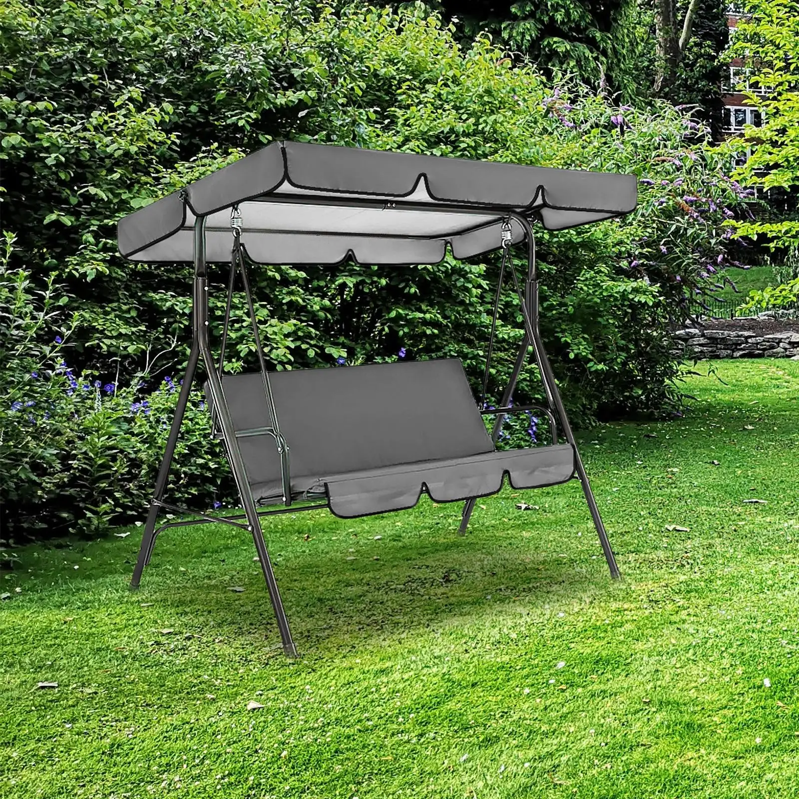 Patio Swing Canopy Durable Swing Chair Dust Covers Rain Cover Swing Seat Top Cover for Garden Canopy Yard Outdoor Furniture