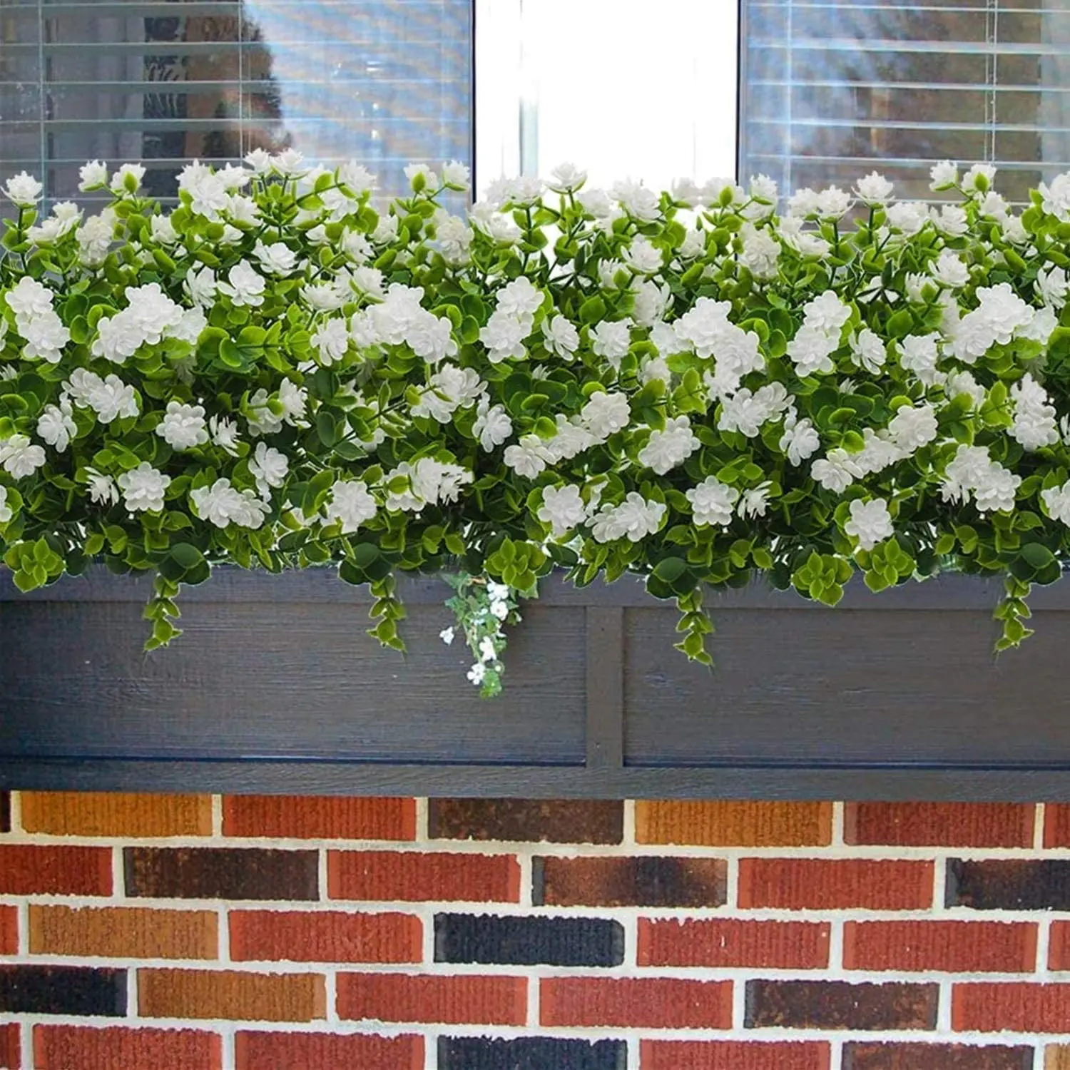 Fleurs artificielles en plastique résistant aux UV