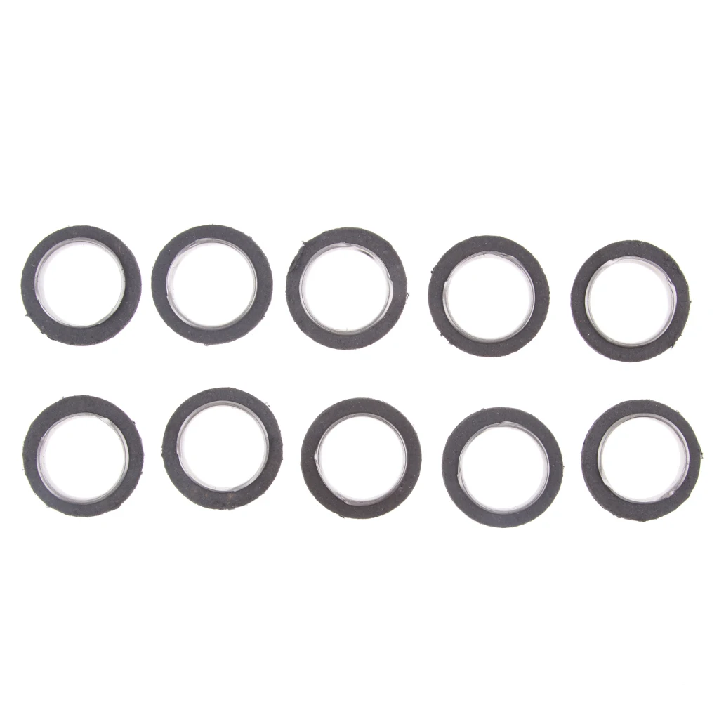 10x Motorcycle Exhaust Muffler Pipe Gaskets For Yamaha 100 150 125cc Scooter