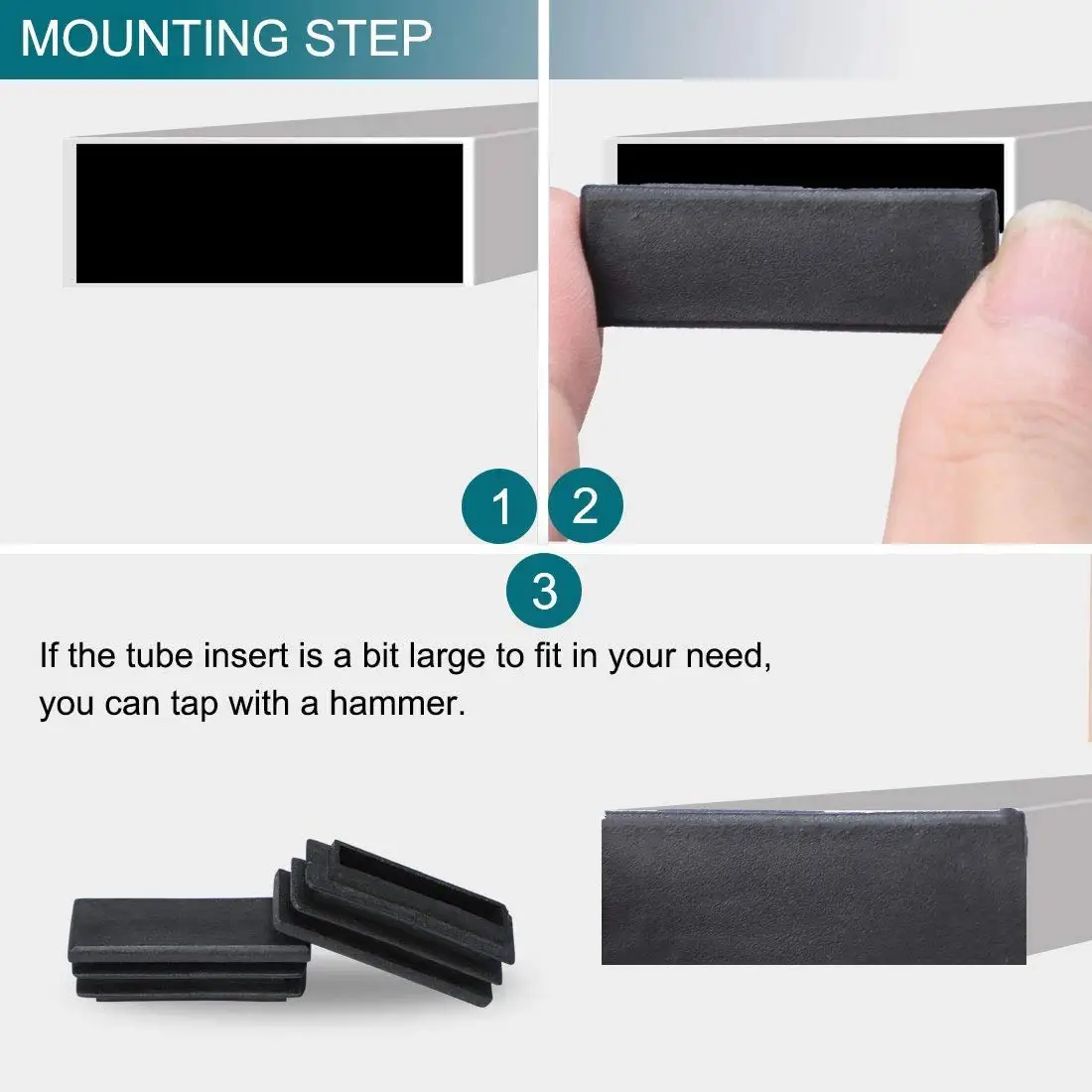 Embouts de protection de sol en plastique