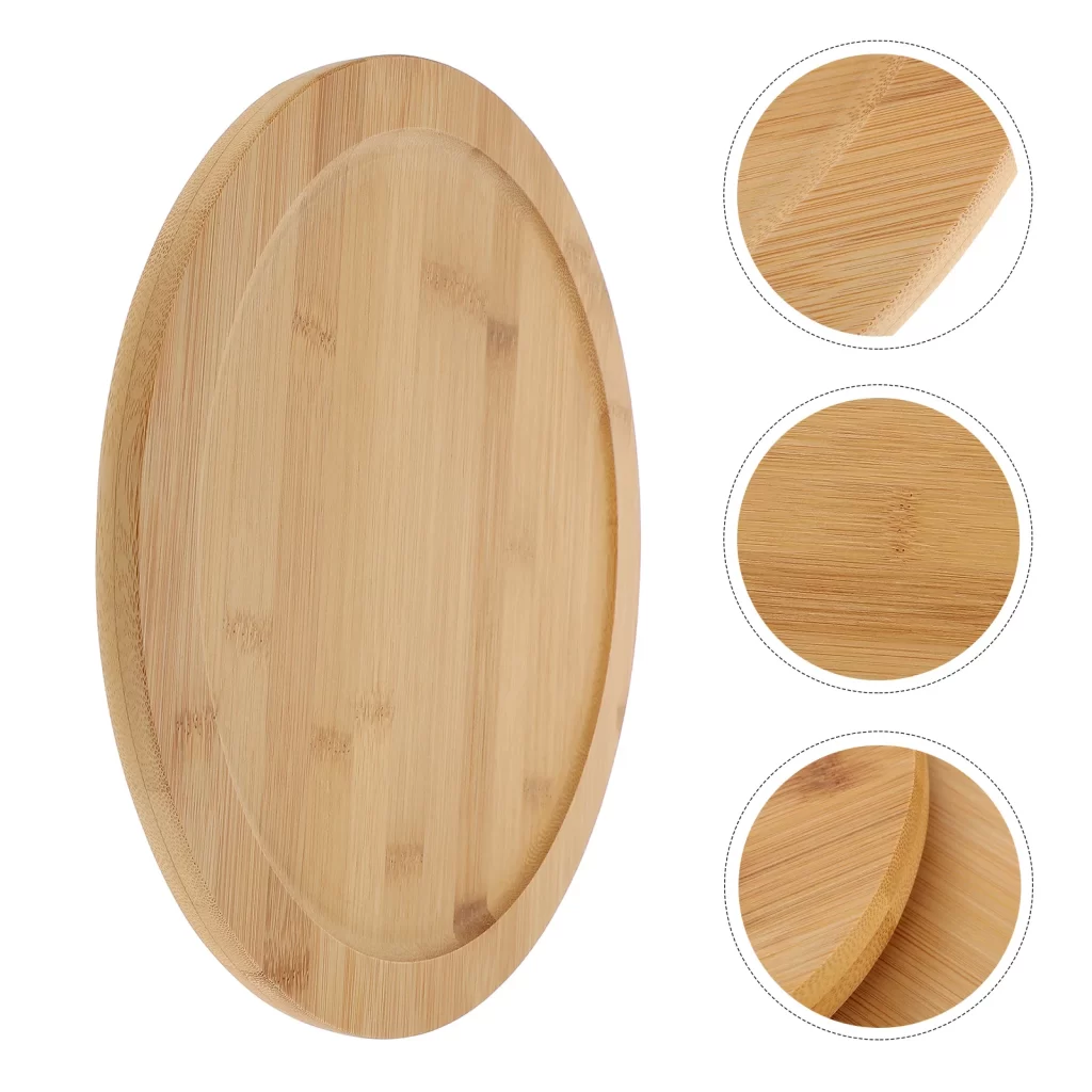 Table De Jardin Ronde En Bois Avec Plateau Tournant