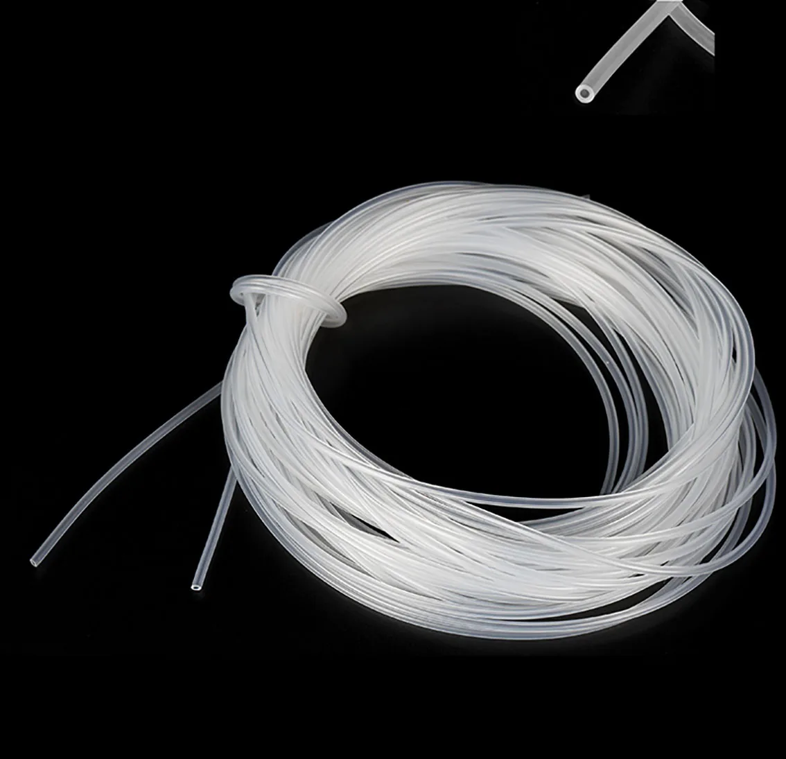 Tuyau en silicone transparent 5m