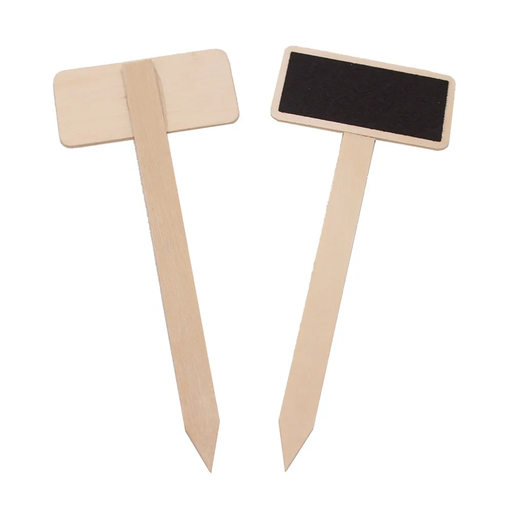 Mini tableau noir en bois pour plantes
