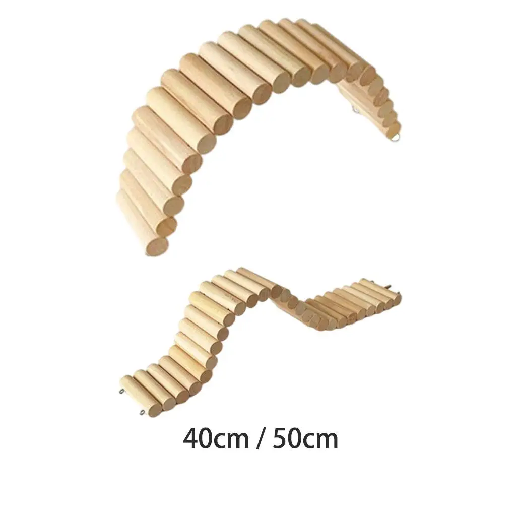 Hamster Climbing Ladder Wooden Bridge for Guinea Pigs Rats Hedgehog Gerbils Mouse Sugar and Other Small Animals