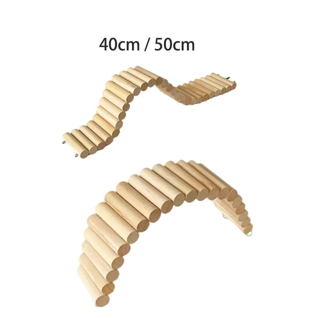 Hamster Climbing Ladder Wooden Bridge for Guinea Pigs Rats Hedgehog Gerbils Mouse Sugar and Other Small Animals
