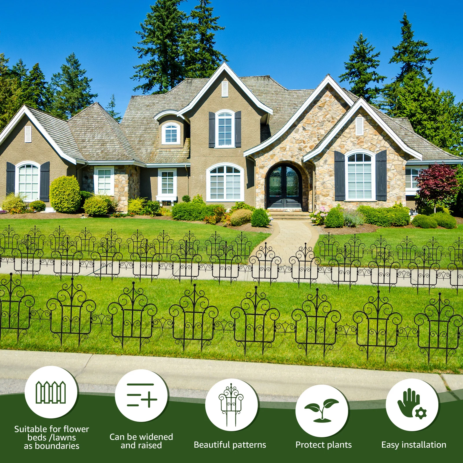 Clôture de jardin pliante en plastique - Image 2