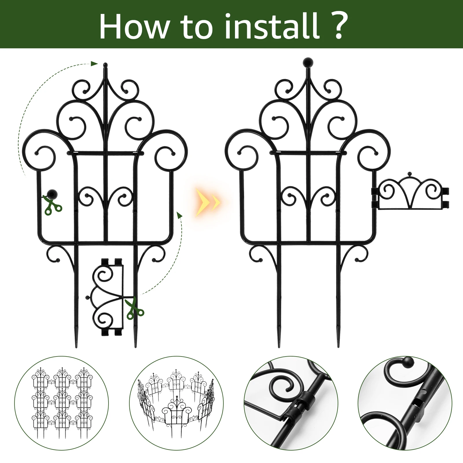 Clôture de jardin pliante en plastique - Image 6