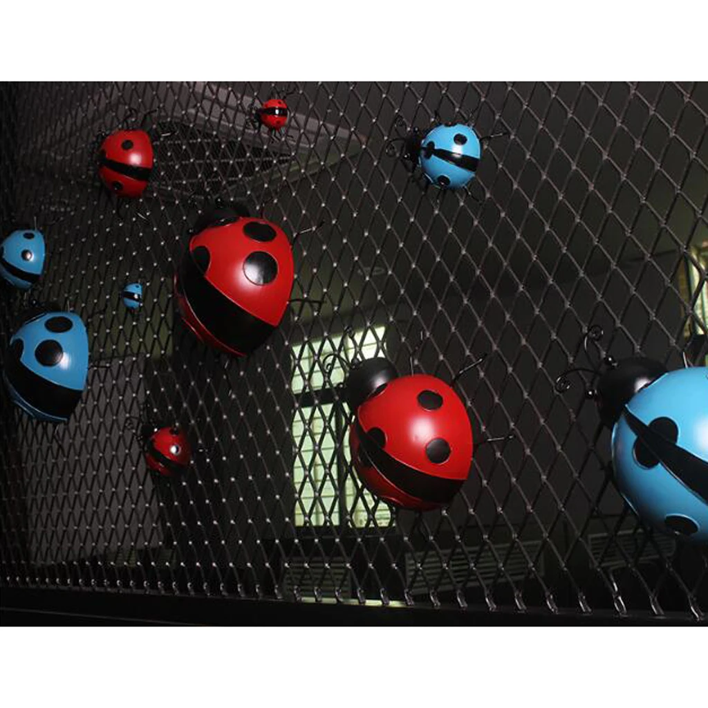 Cintre d'art mural suspendu | Coccinelle en fer