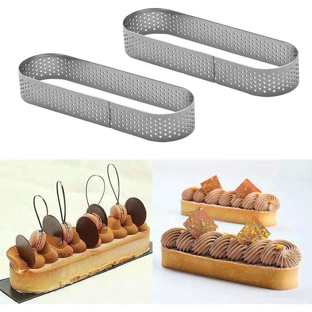 Moules à tartelettes ovales en acier inoxydable