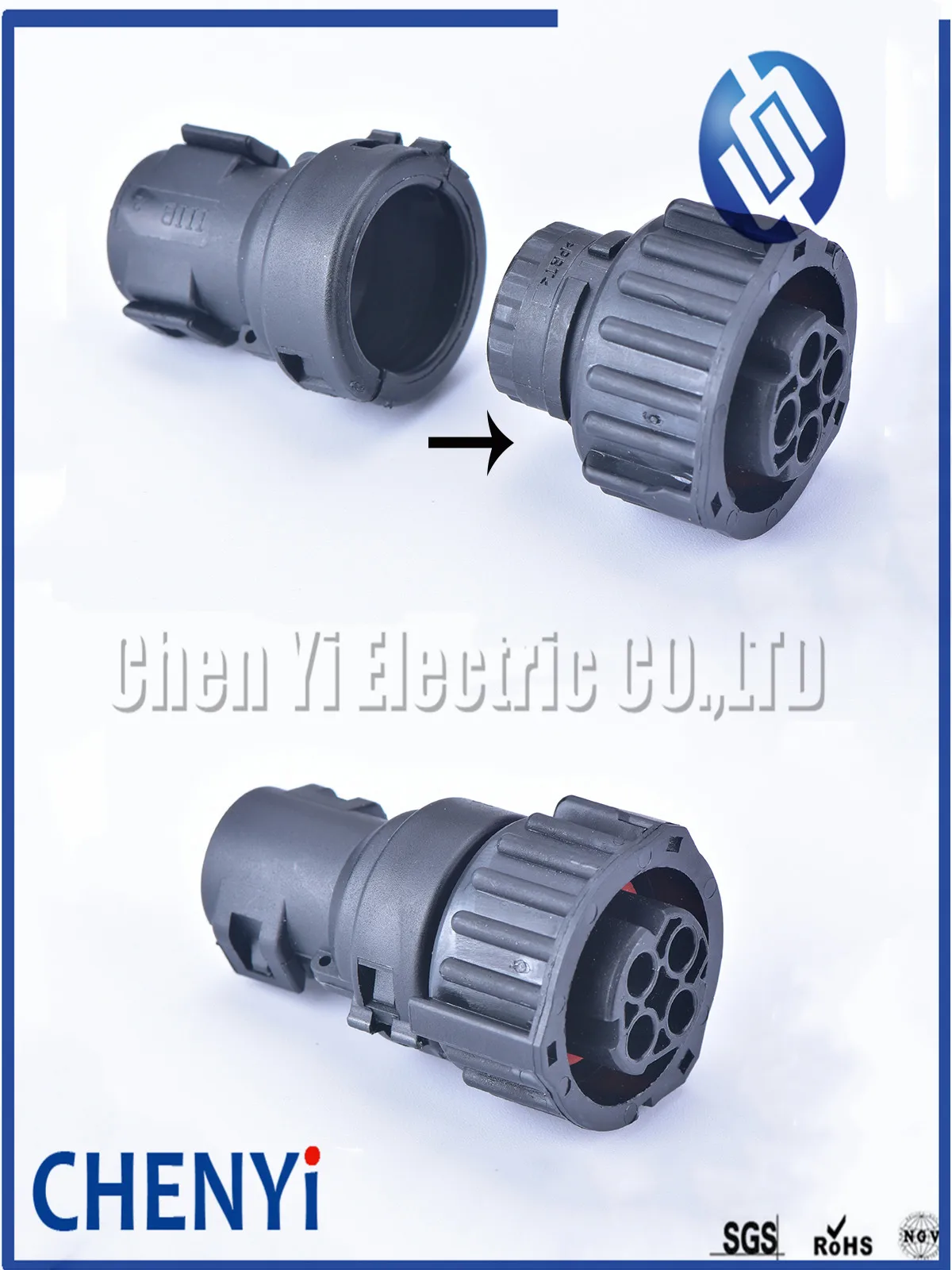 Connecteur avec câble Gaine 965786-1